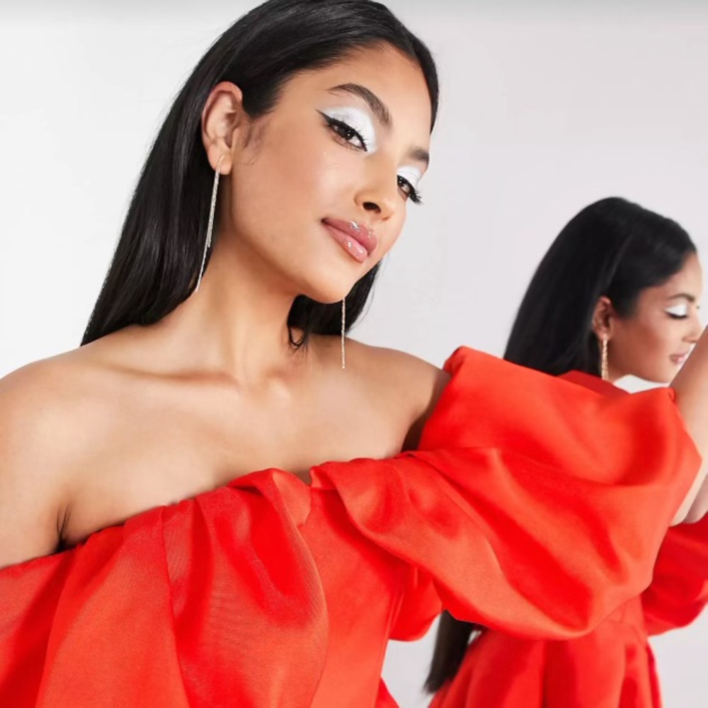 Red Strapless Dress